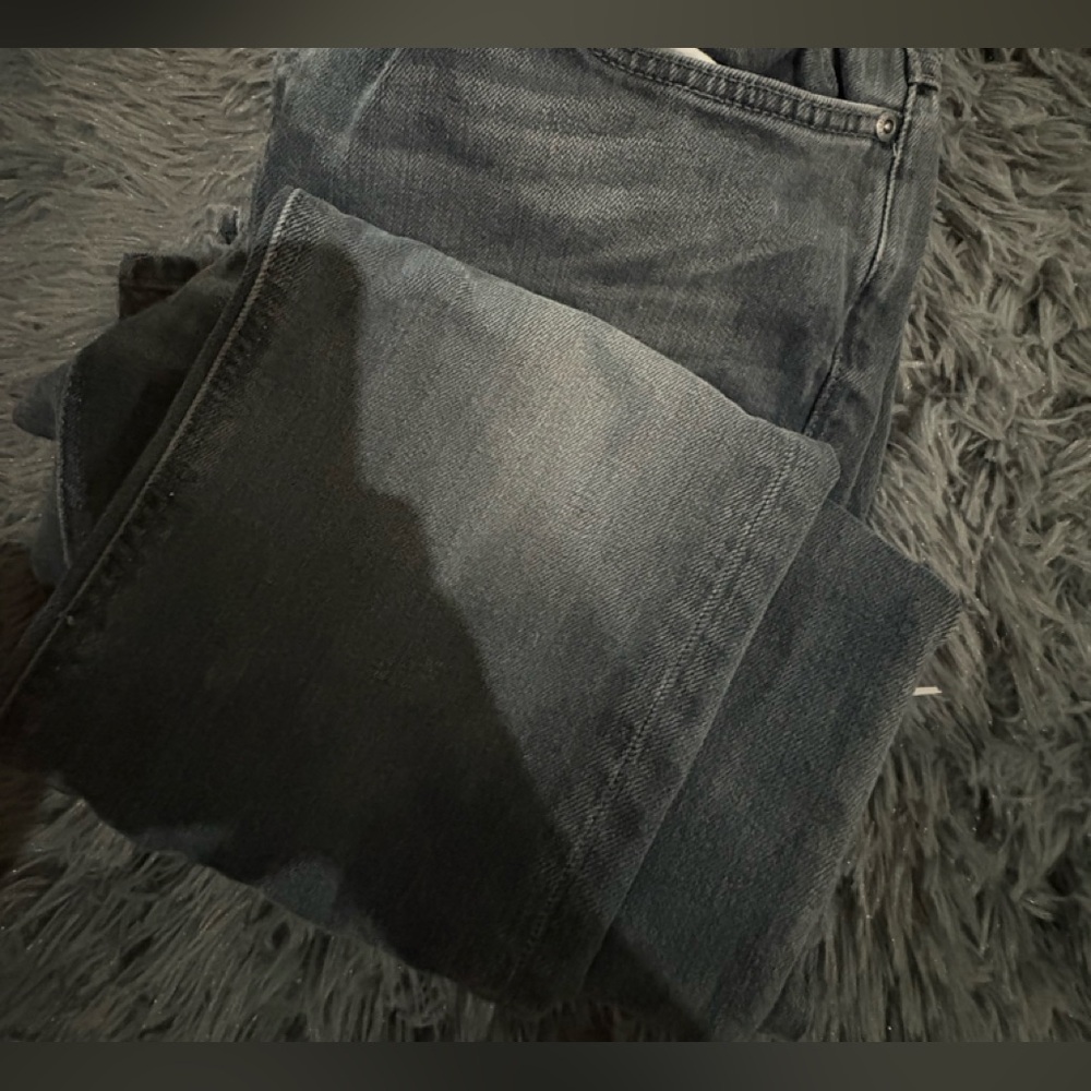 Nudie Jeans Mens 34x34 Light Gray Skinny Lin Organic Cotton Denim Grey